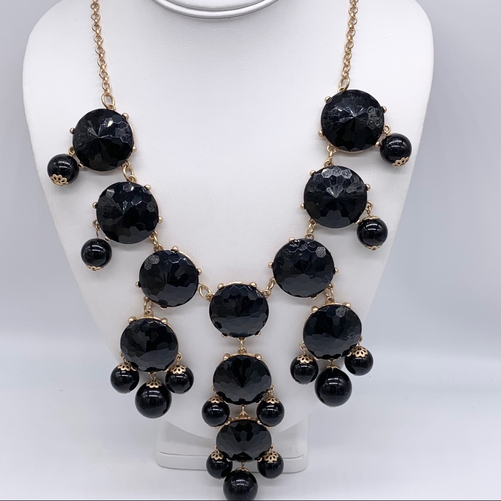 J. Crew Black Bubble Necklace - Picture 1 of 2